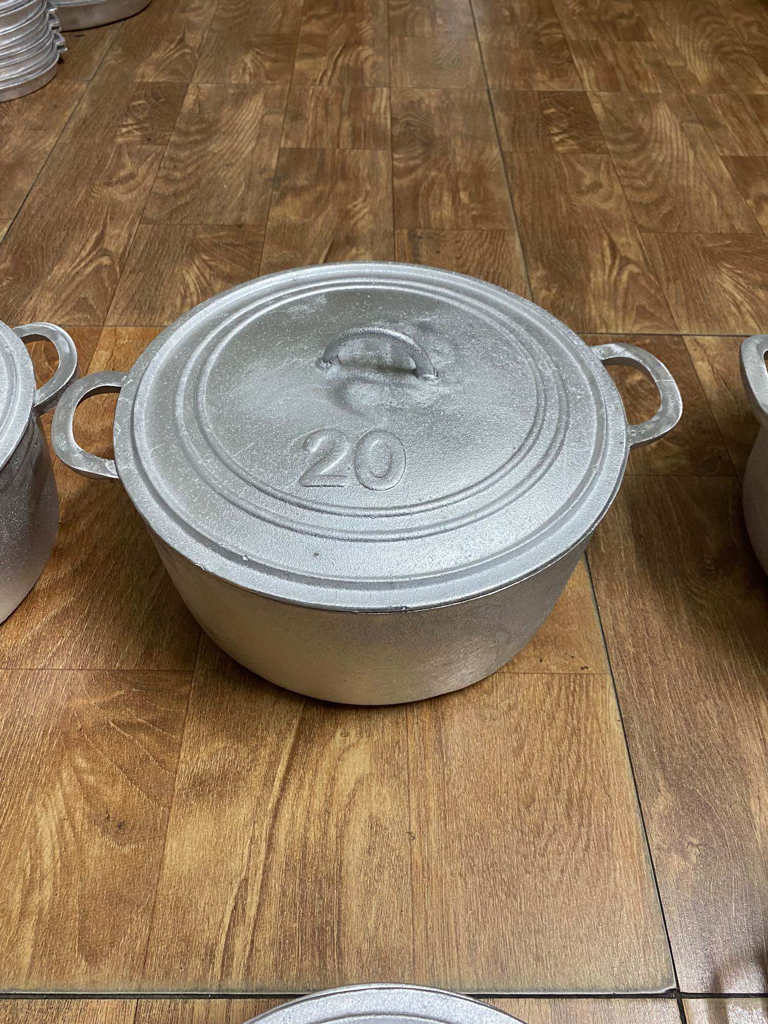 Nồi gang nấu cơm cháy đúc thủ công làng nghề đk 19-30cm