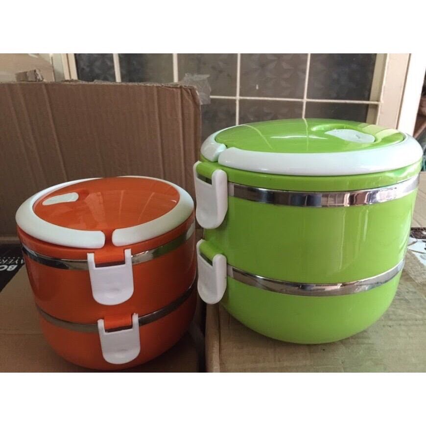 Cà men 2 ngăn 1.4 lít chất liệu nhựa