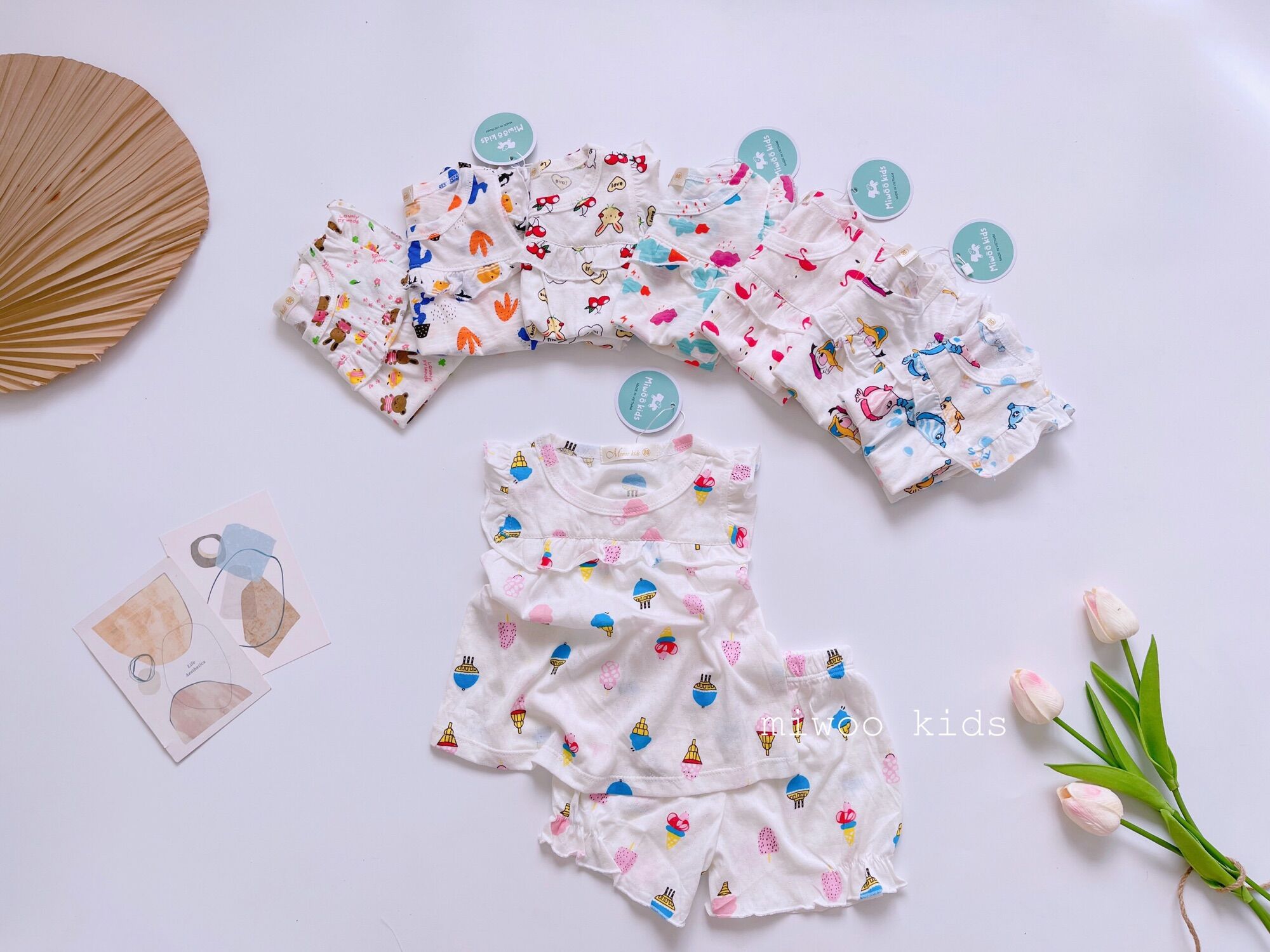 Đồ bộ mặc nhà mát mẻ cho bé gái