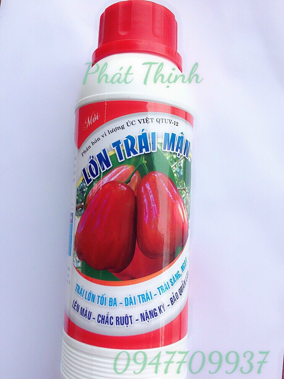 Phân Bón Lá Lớn Trái Mận Trái Lớn Tối Đa, Dài Trái, Sáng Bóng, Lên Màu Đẹp, Chắc Ruột, Nặng Ký, Ngừa Thối Và Nứt Trái Chai 500ml