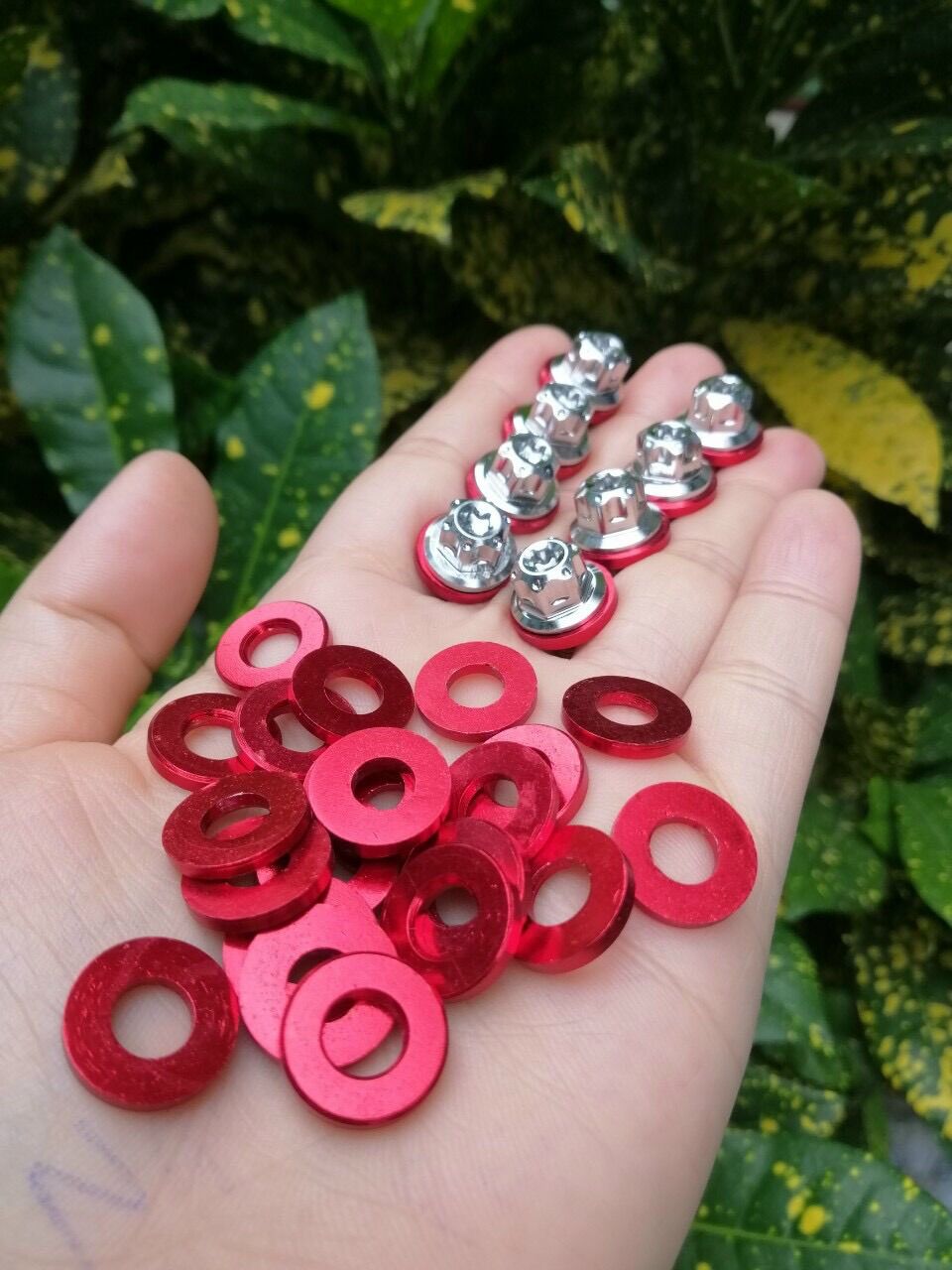 Combo 10 cái lông đền lốc máy màu đỏ