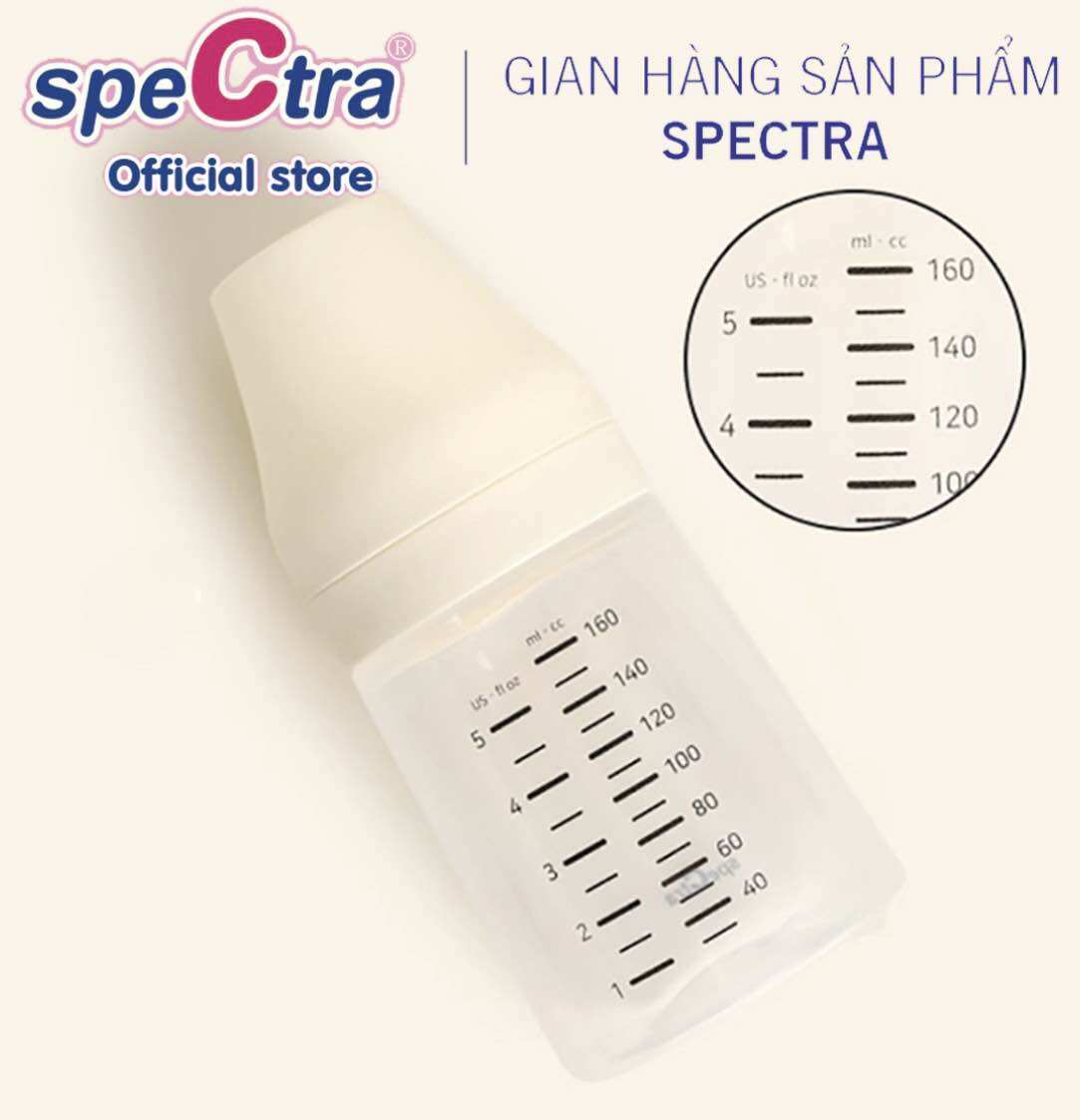 1 bình trữ sữa mẹ spectra 160ml cổ rộng kèm nắp đậy hàn quốc spt u1520