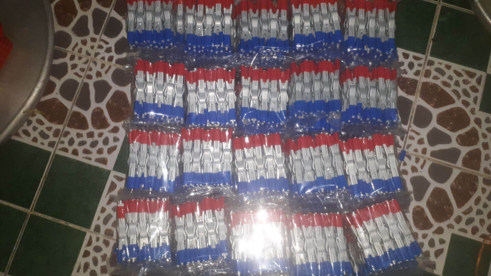 100 CẶP KẸP BÌNH XI A A XANH ĐỎ