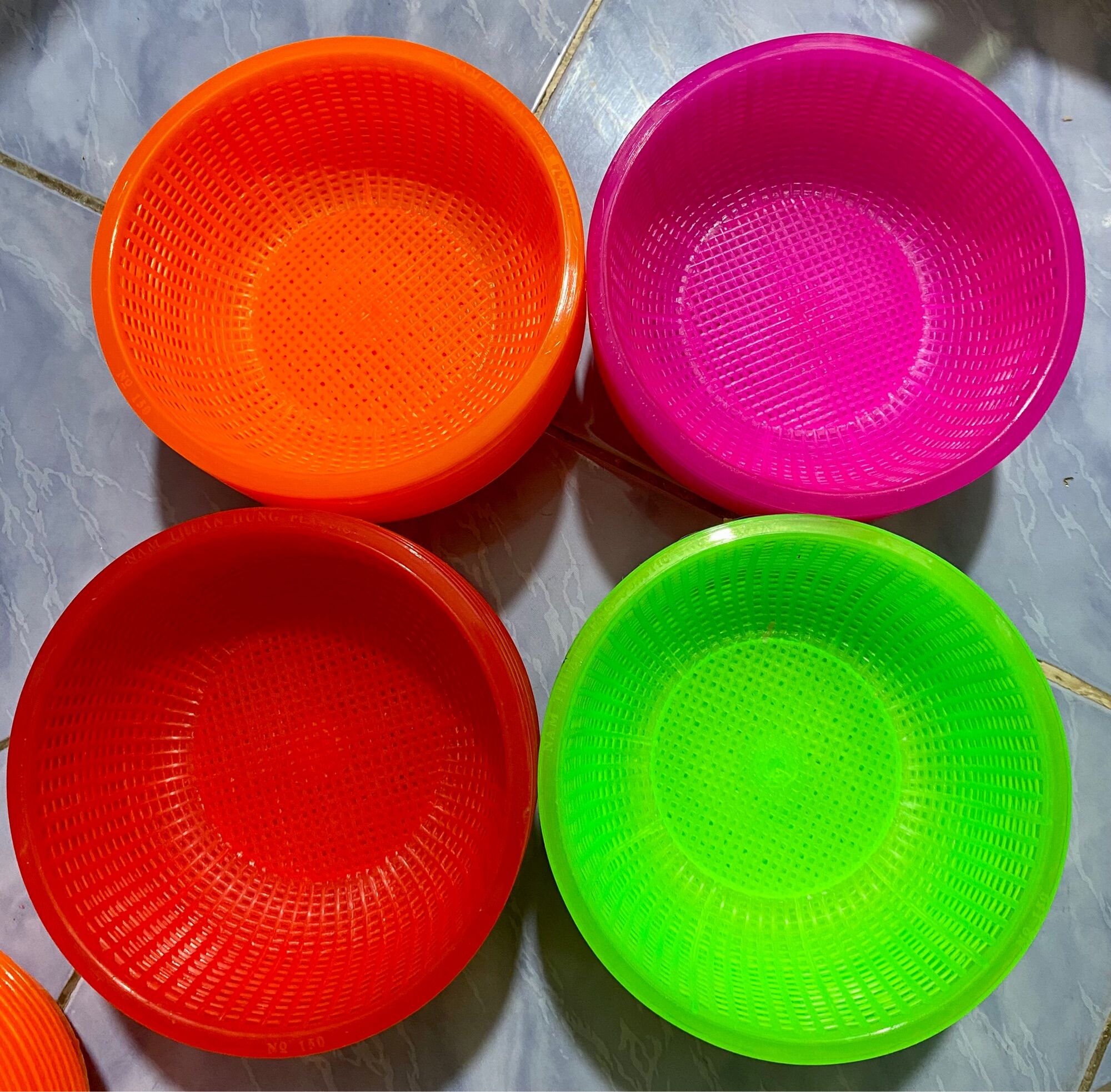 🌺Combo 10 Rổ Nhựa Nhỏ Mini, Rổ Con (Rộng 13cm, hình thật)