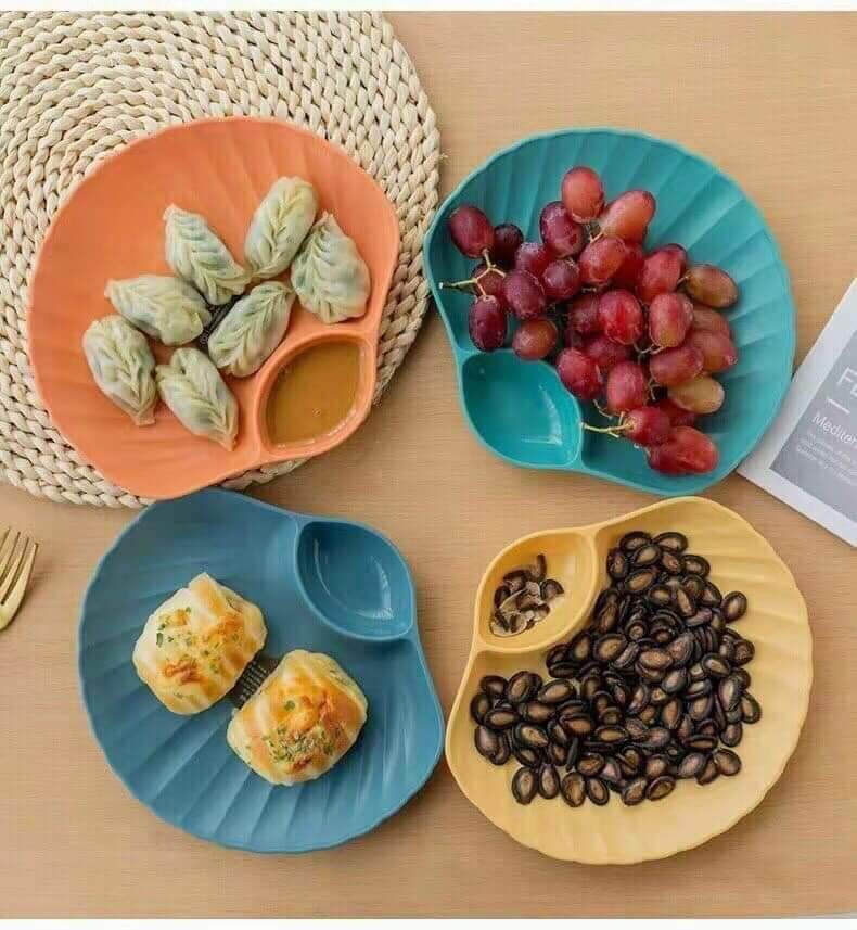 Set 4 đĩa nhựa hình vỏ sò