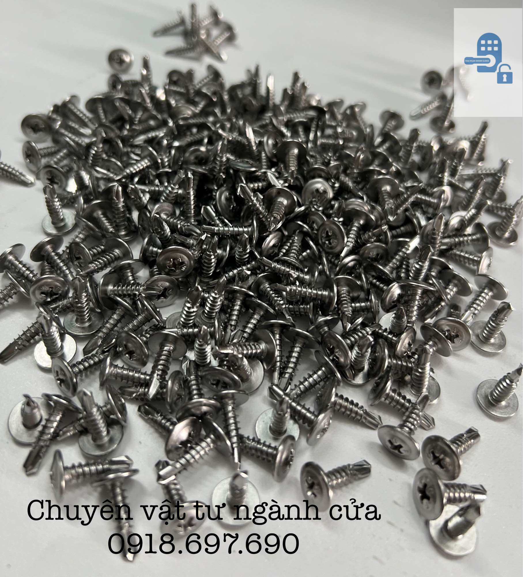 [1 Hộp ] Vít bắn inox đầu dù - vít đuôi cá đầu dù bắn nhôm / sắt
