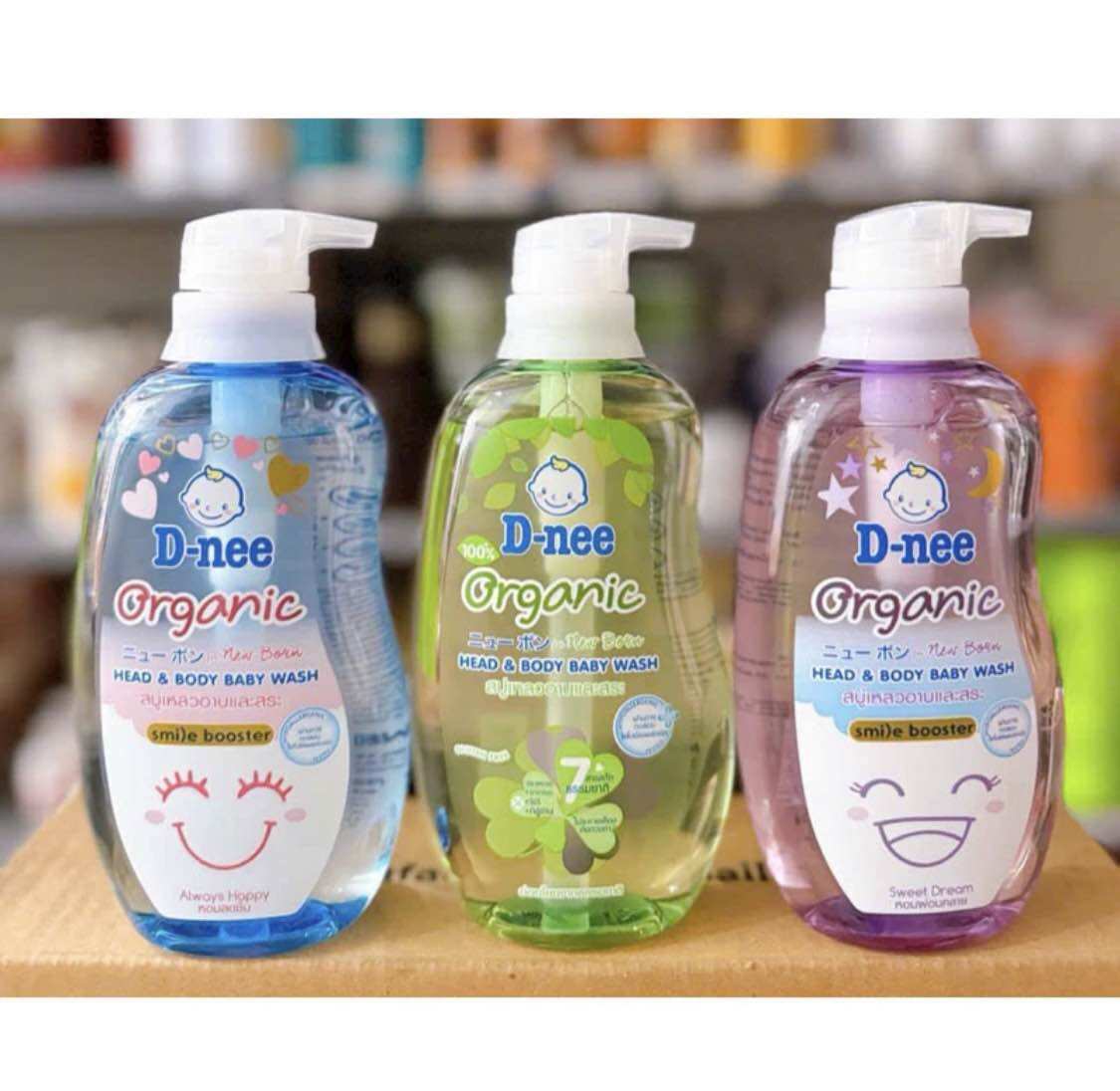 Tắm gội Dnee Organic 380ml (0m+) Dành cho bé từ 0-3 tuổi