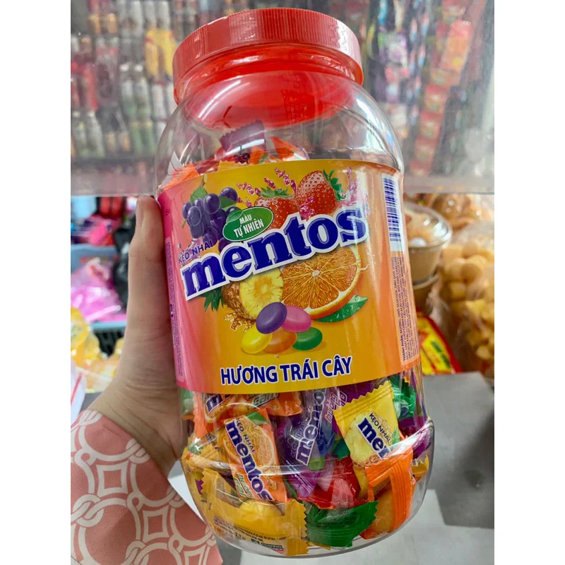 Kẹo nhai Mentos hương trái cây hộp 180 viên