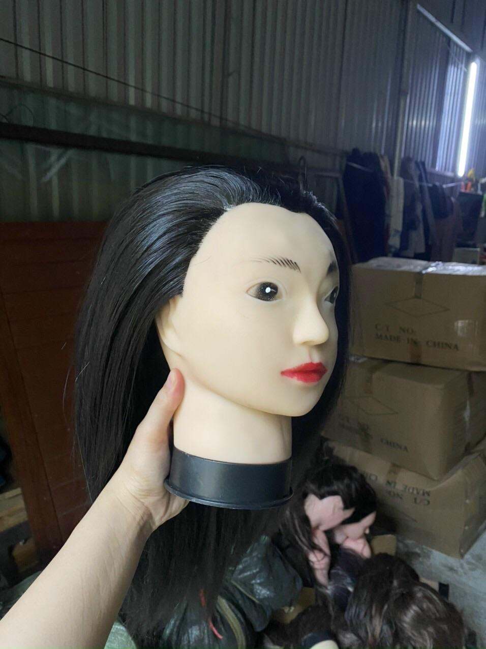 Đầu manocanh học nam nữ chịu nhiệt dài 35 -40cm(giá gốc)