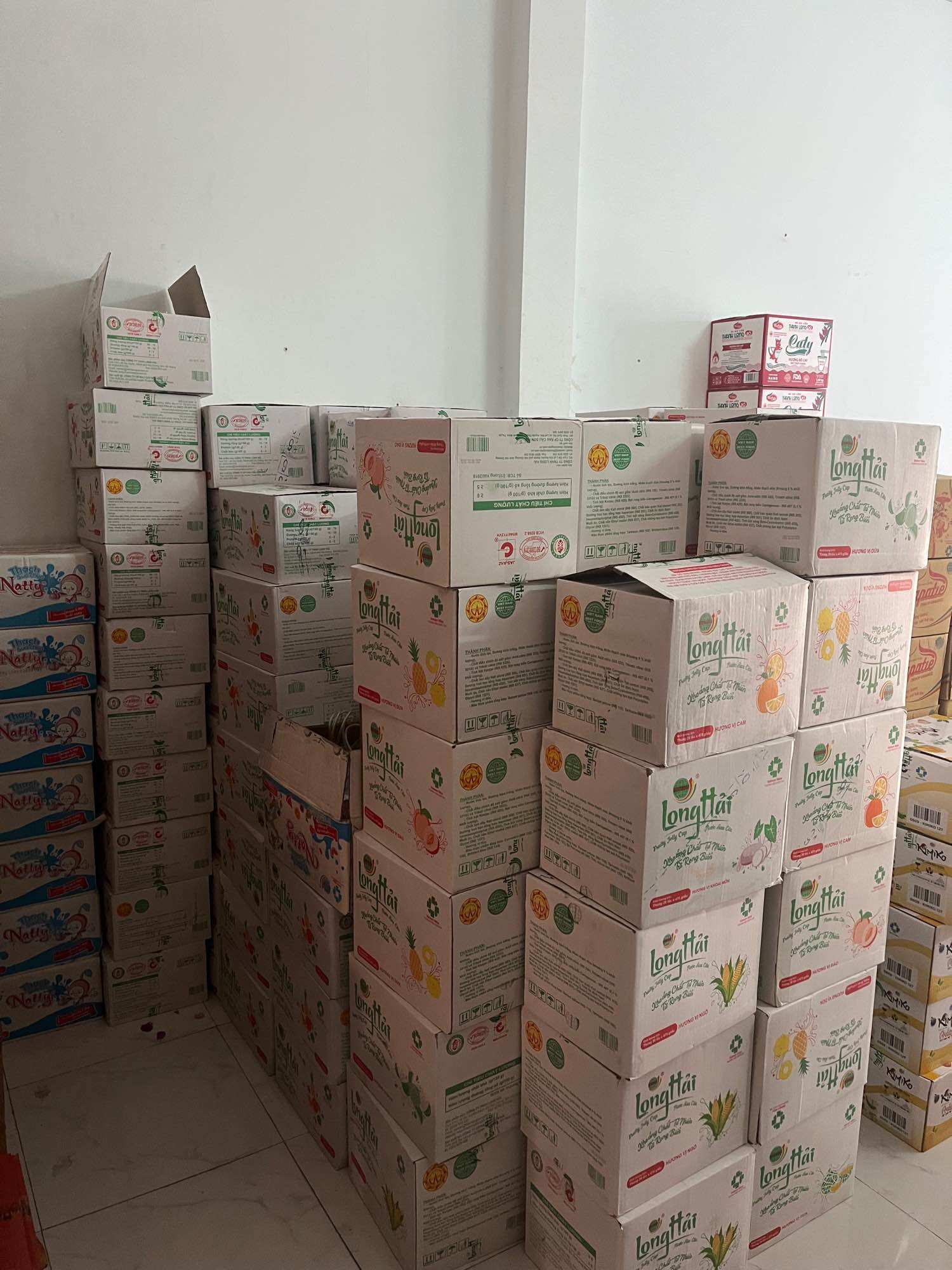 Thạch nước rau câu Long Hải 95gr/cốc - 5 cốc/ lốc