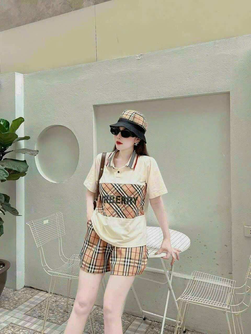 SÉT BỘ SHORT COTTON PHỐI 3D THÊU CAO CẤP