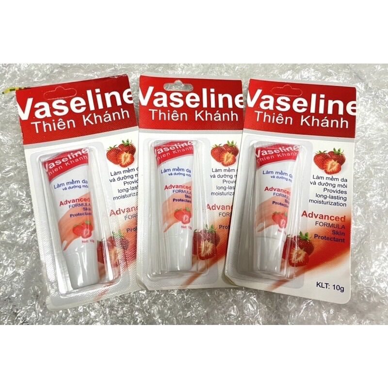 SON DƯỠNG MÔI VASELINE VỊ DÂU 🍓🍓 [ THIÊN KHÁNH ]