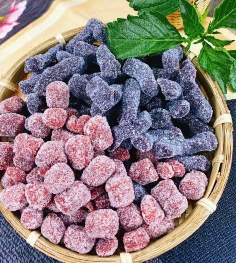 500g kẹo dâu tây mix dâu tằm