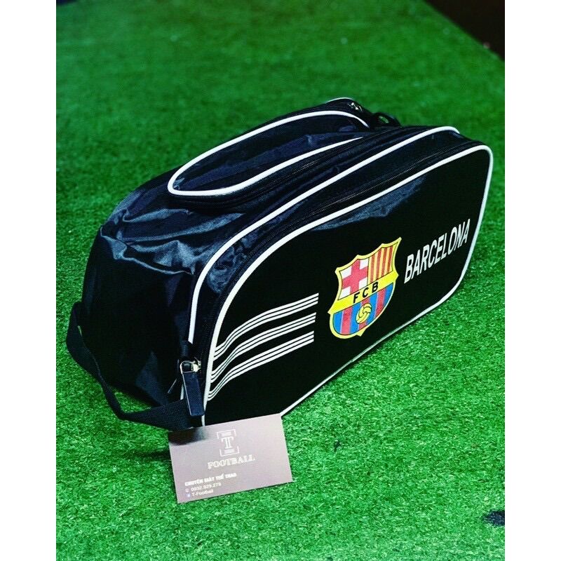 Black Barca Bag with 2 Compartments (Crossbody Soccer Shoe Bag and 2-Compartment Empty Bag)