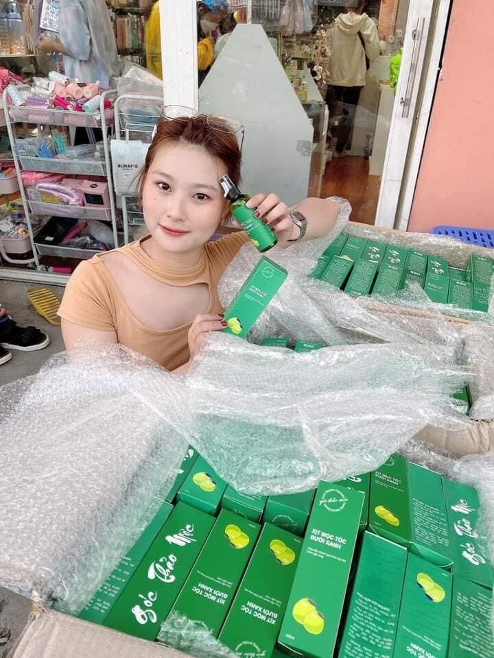 XỊT KÍCH MỌC TÓC BƯỞI XANH