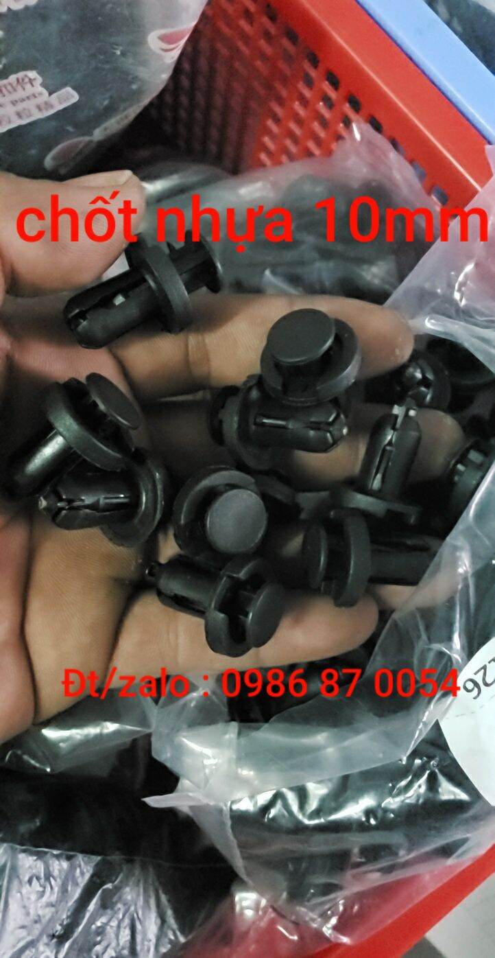[HCM]100 chốt nút nhựa ô tô 10mm