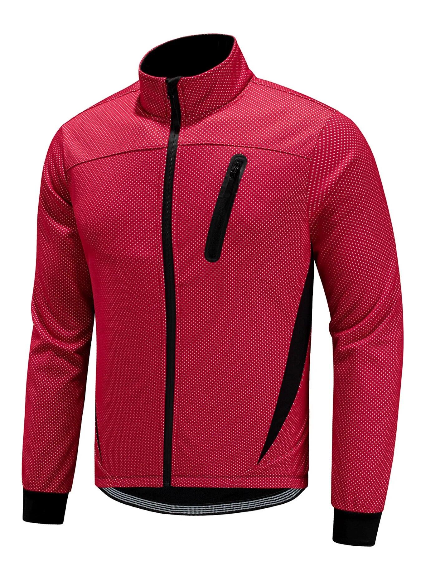 Ấm đi xe đạp áo khoác thể thao windproof mưa nặng áo khoác mùa đông đi xe đạp quần áo cho nam giới