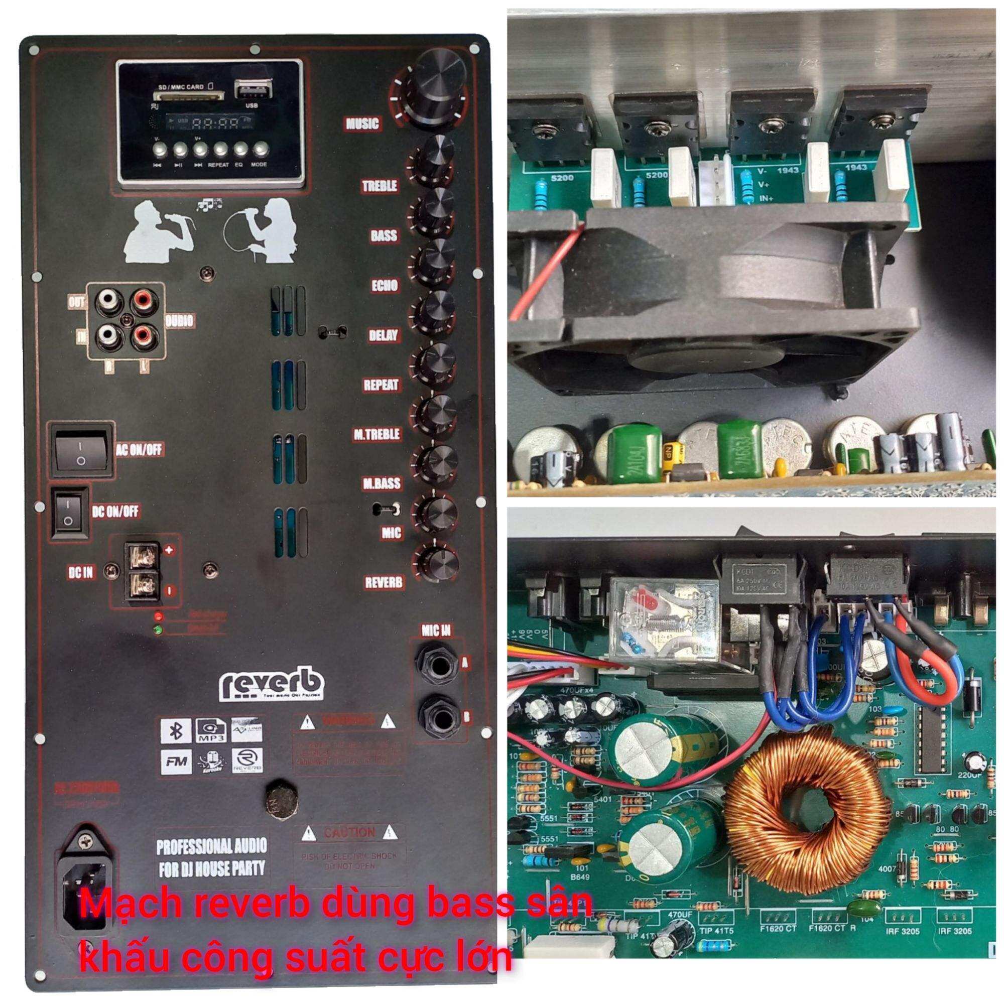 mạch reverb độ loa kéo công suất lớn
