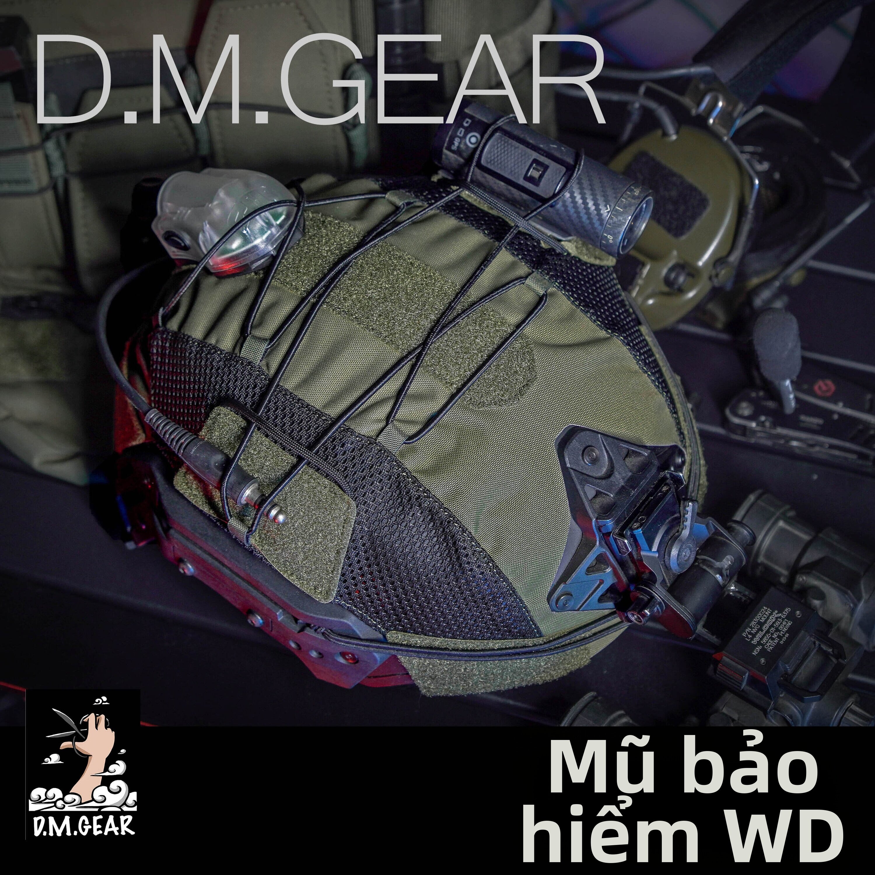 Tactical Elastic Helmet Cover Giá 497,000 Đồng*Miễn phí vận chuyển