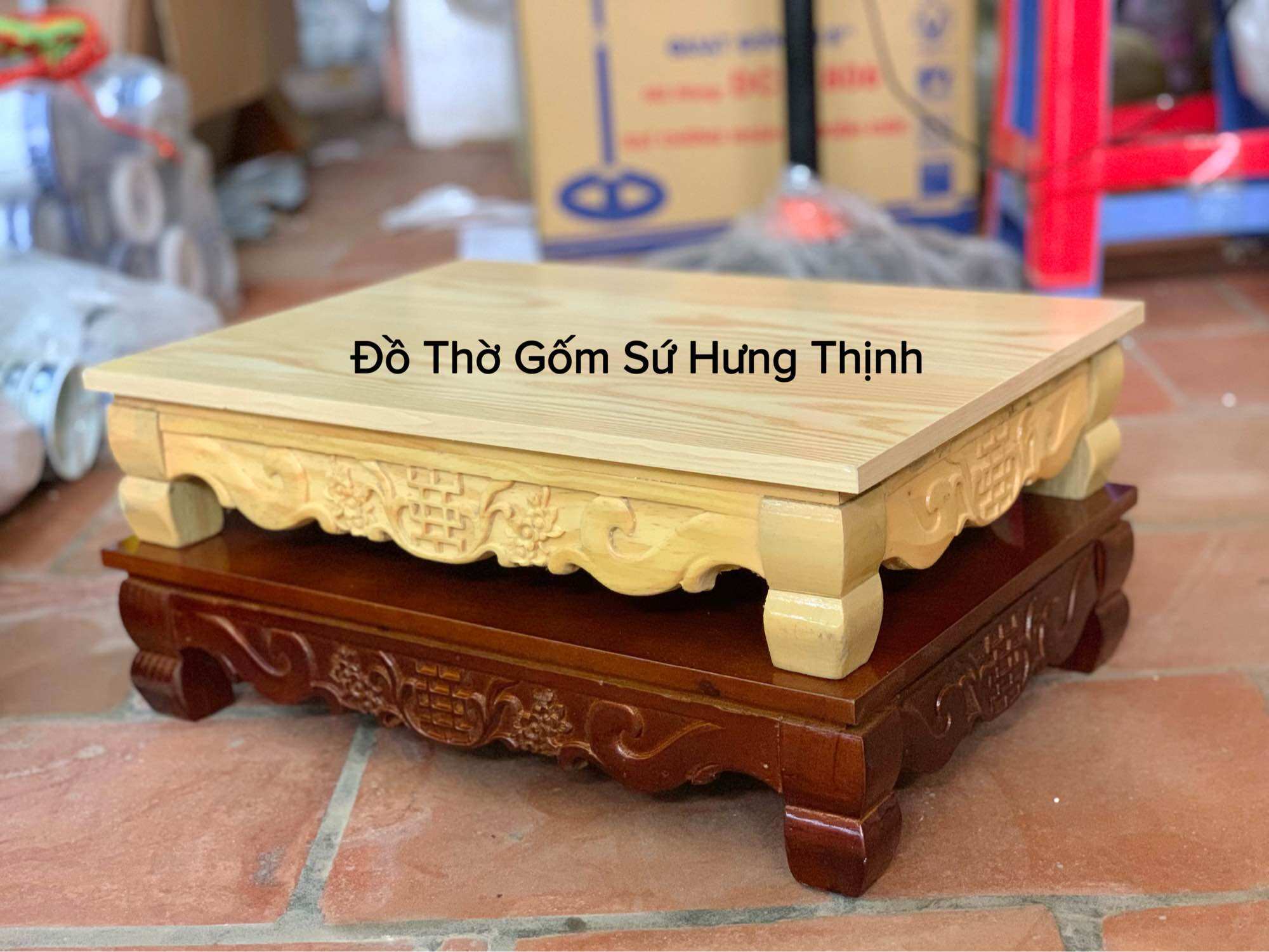 Bàn osin, kệ để lễ ban thần tài nhiều kích cỡ