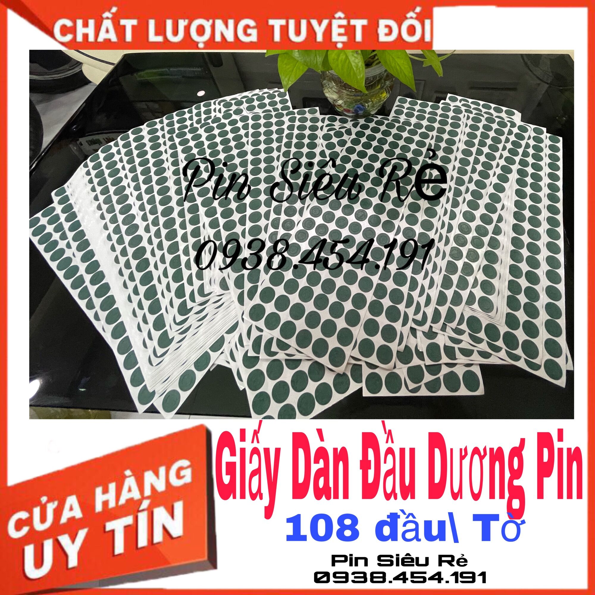 Giấy dán đầu dương pin 18650