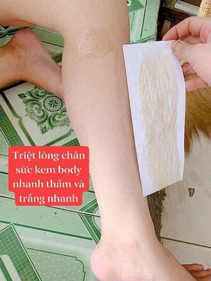 [ Hộp 230gr + tặng que , Giấy] Wax Lông lô Hôi Triệt lông tay chân nách ,không đau không rát, an toàn