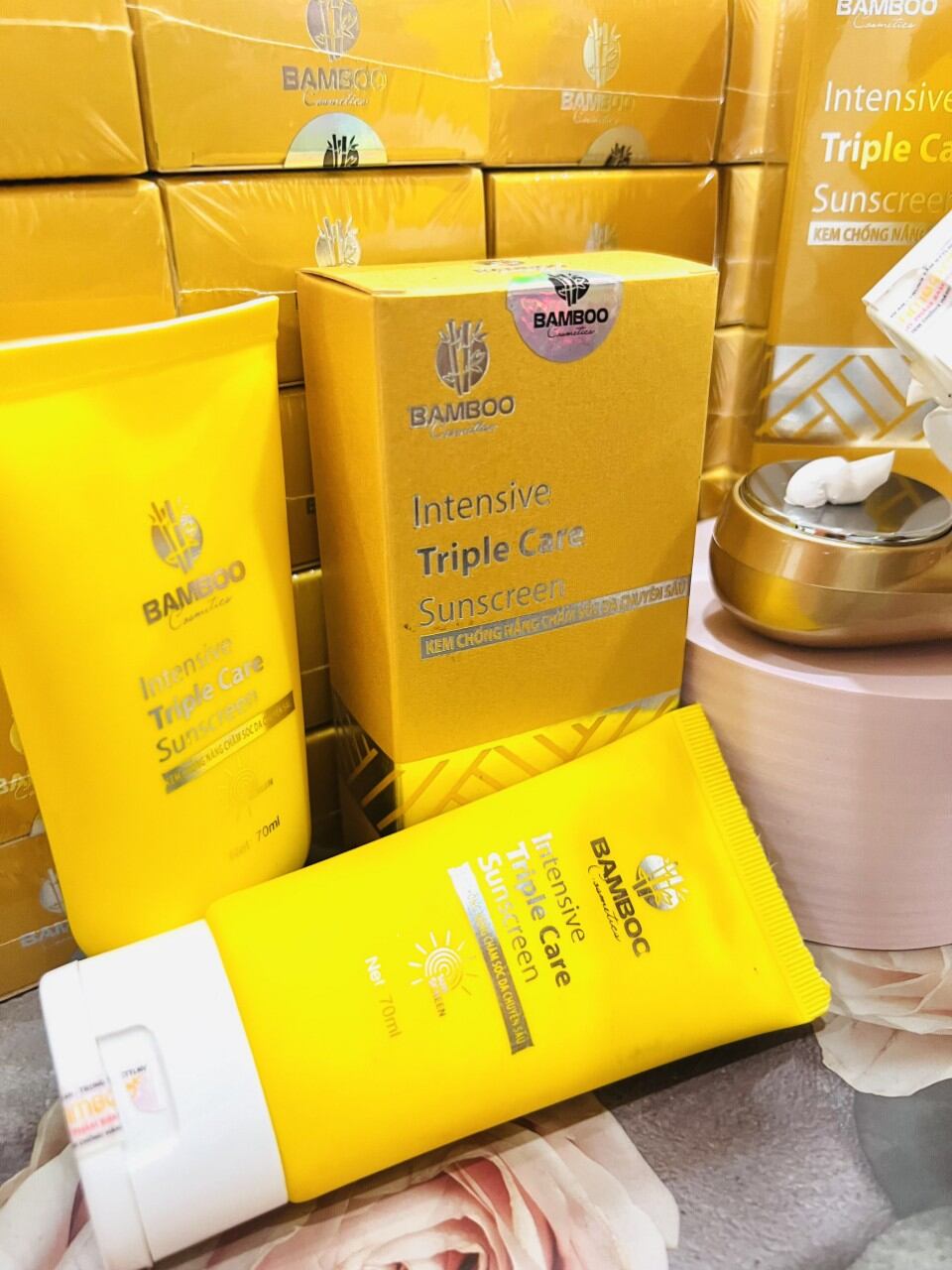💥Ưu Đãi💥Combo sỉ 3 chai chống nắng Bamboo
