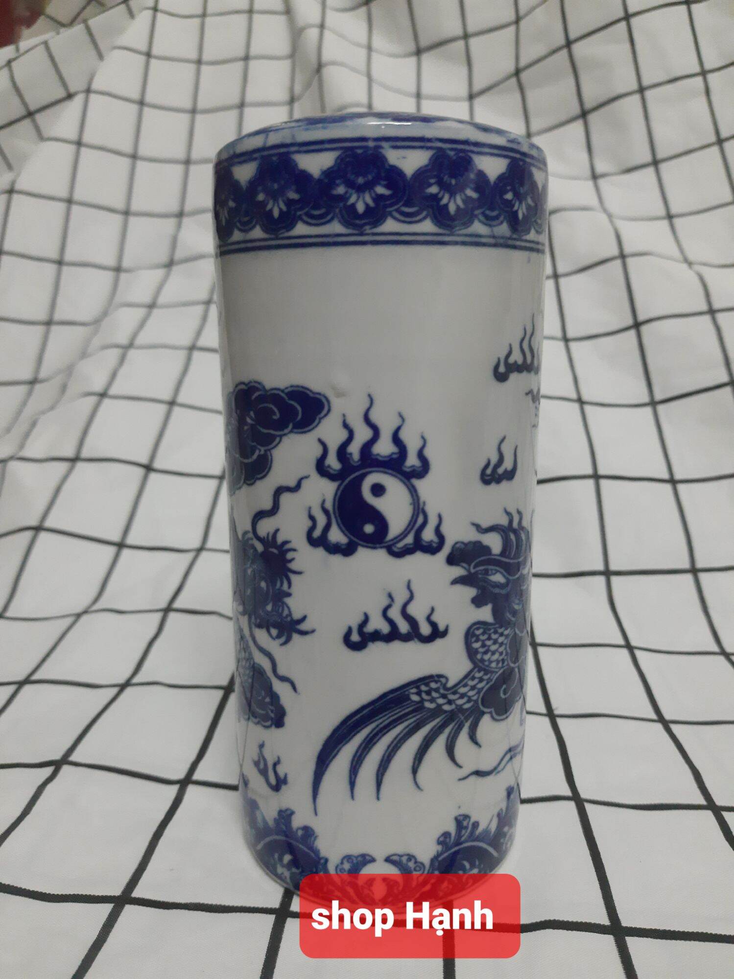 Ống đựng nhang men xanh có 2 size