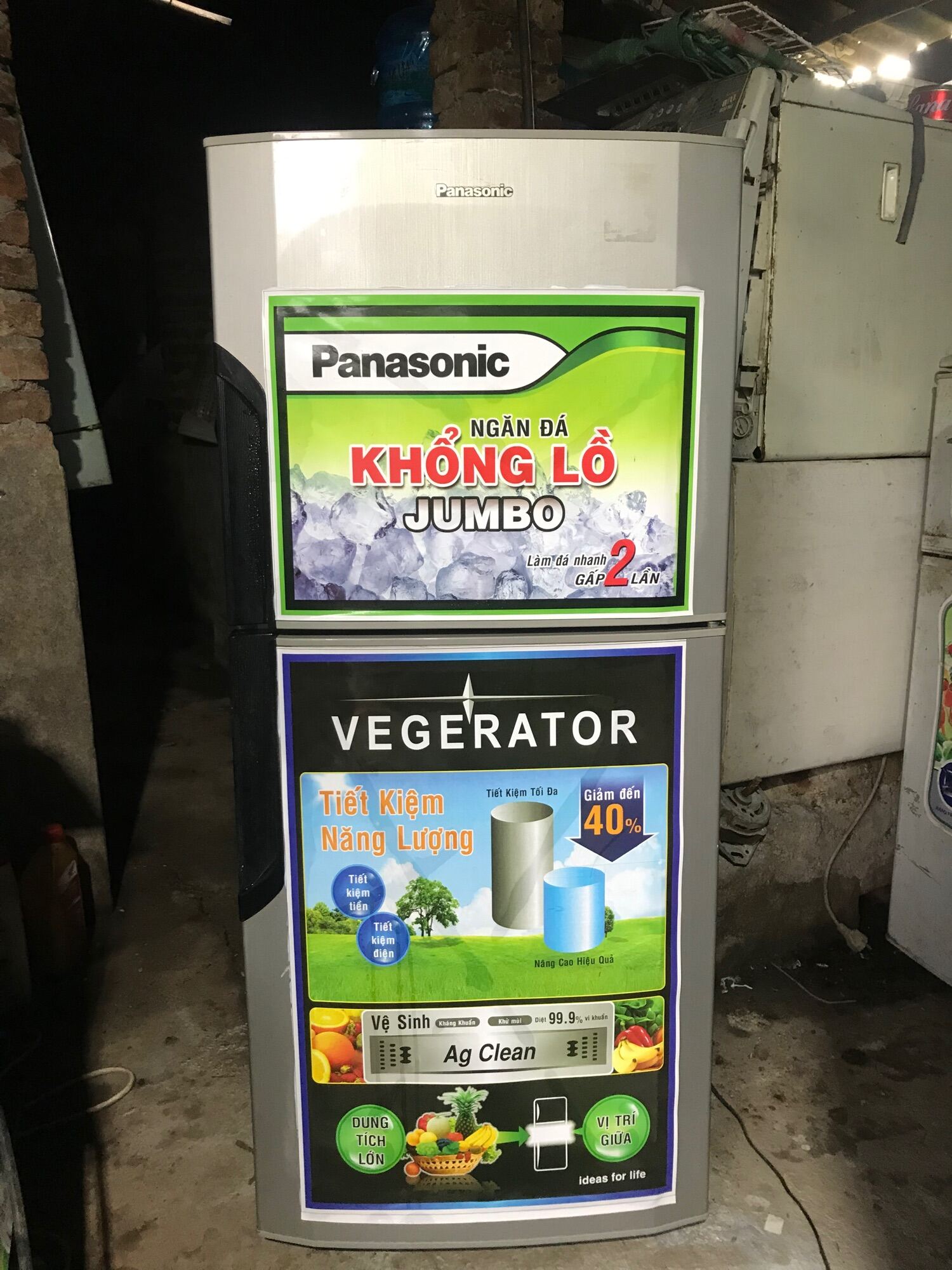 Tủ lạnh Panasonic 150 lít cũ block máy nguyên zin