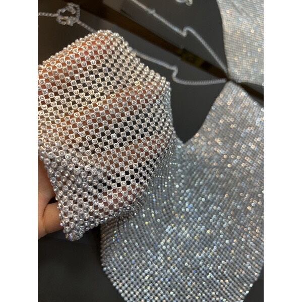 Áo kim sa đính đá bling bling quyến rũ