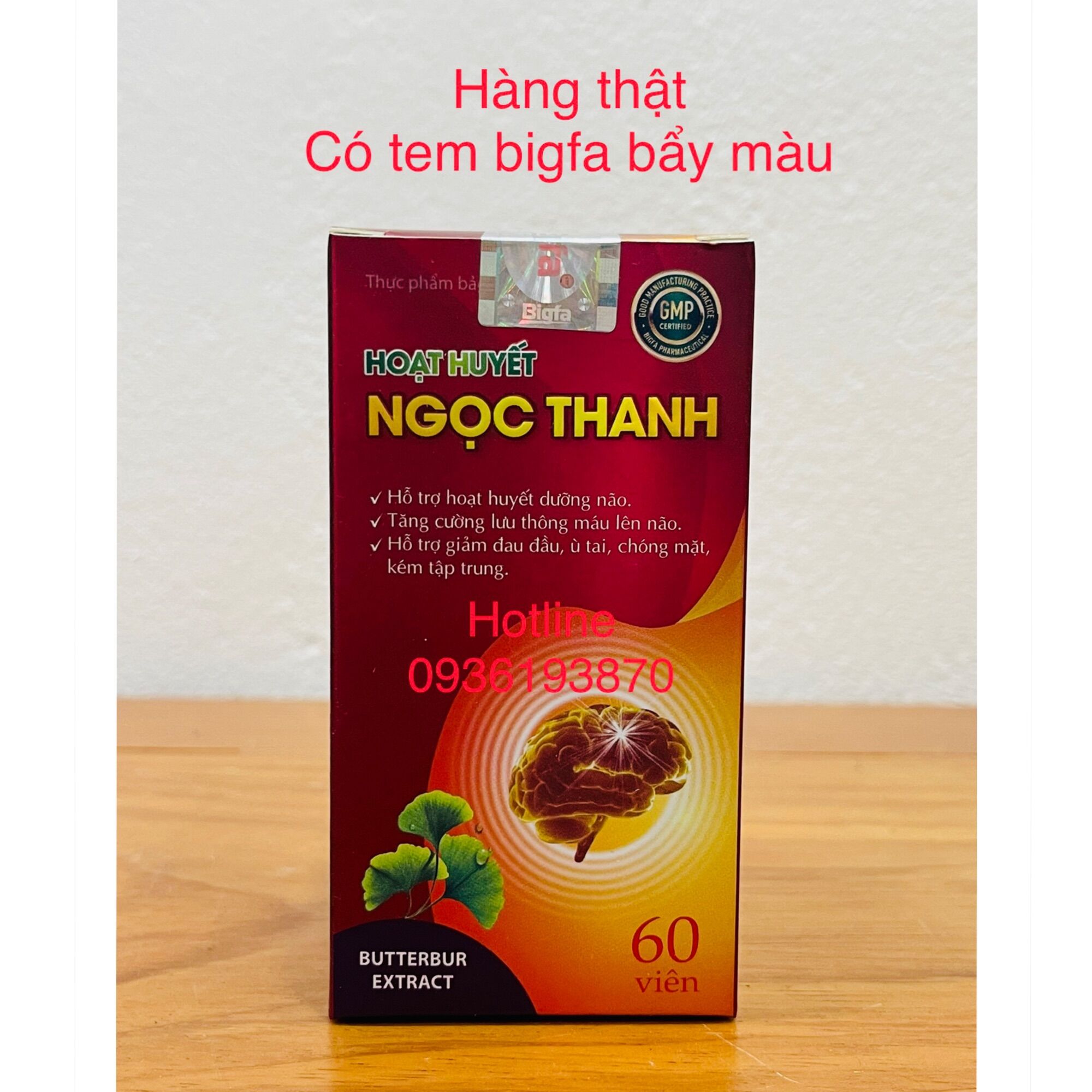 ✅ HOẠT HUYẾT NGỌC THANH 👍 [CHÍNH HÃNG] ❤️ HOẠT HUYẾT NGỌC THANH GIÚP BỔ SUNG MÁU LÊN NÃO NGỦ NGON Hộp 60 viên