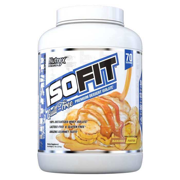 Nutrex IsoFit - Whey Protein Isolate 5Lbs ( 70 Serving) - Hàng chính hãng - Tặng Shaker