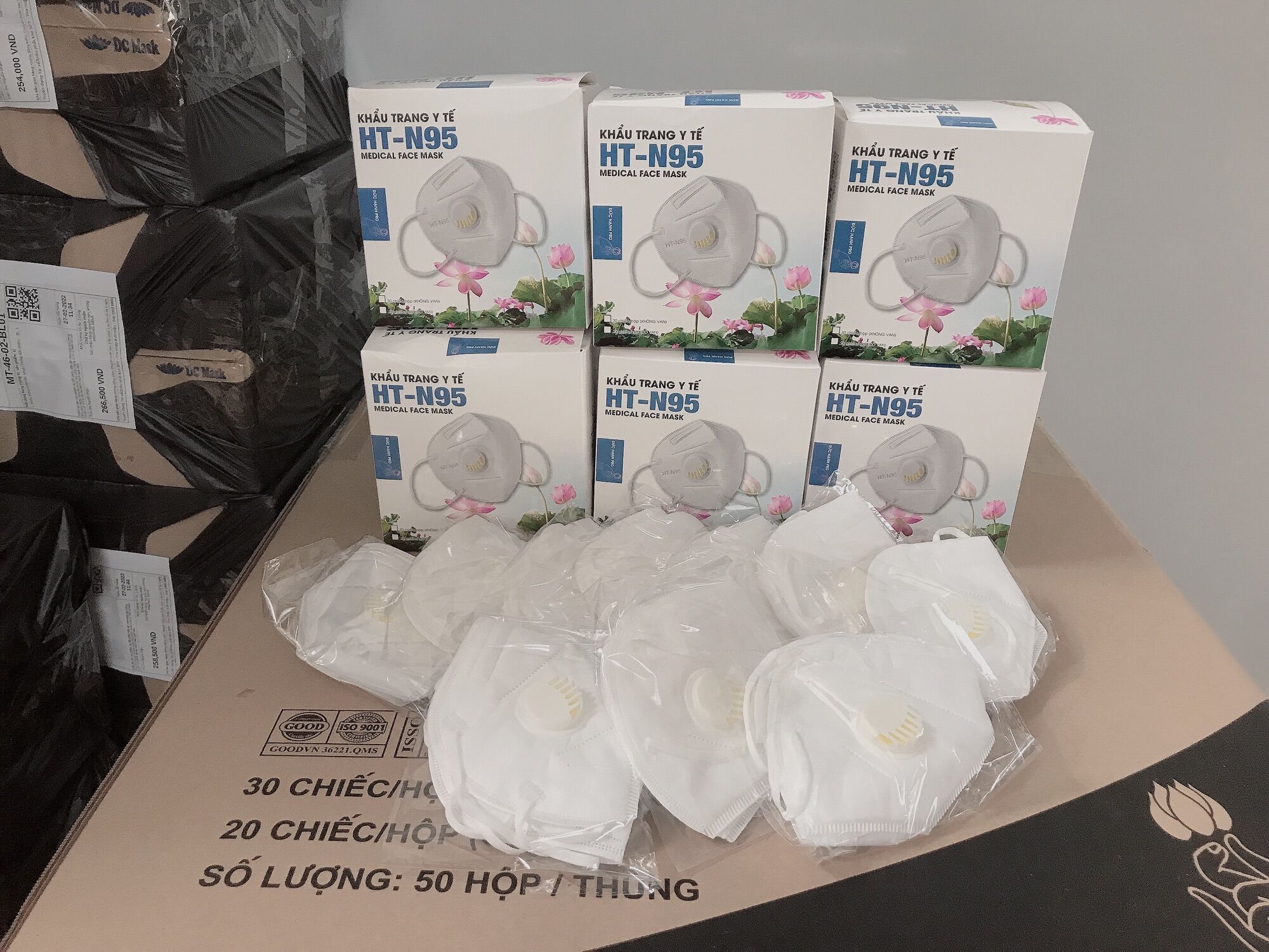 Khẩu Trang N95 Có Van Thở ( hộp 20 chiếc )