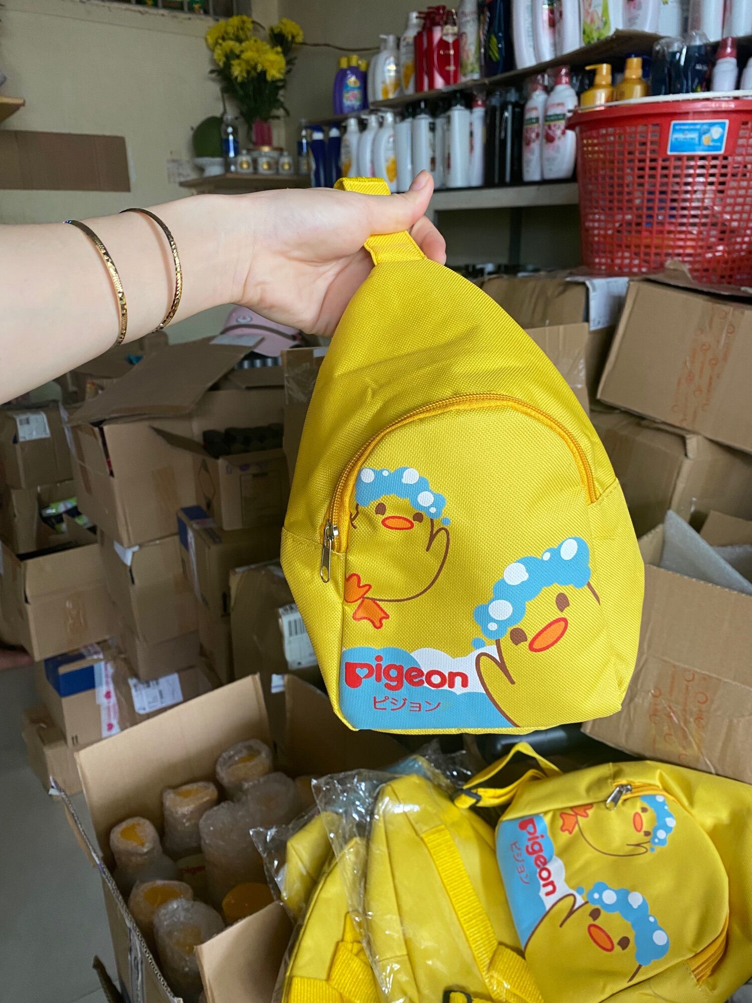 Túi Đeo Chéo Cho Bé Pigeon xinh xắn cho bé yêu