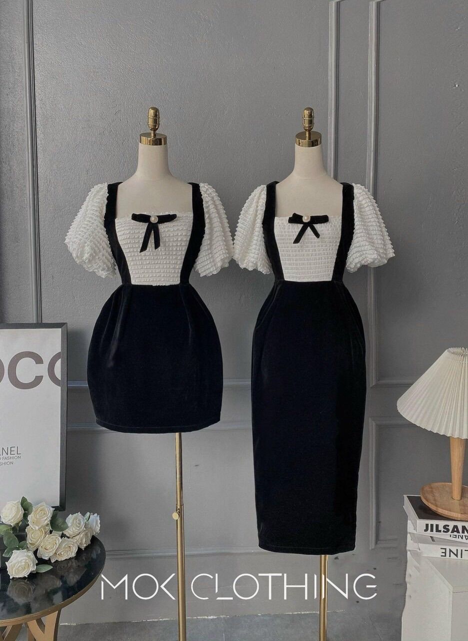 (SHOP TÁO ĐỎ BIGSIZE 50KG ĐẾN 90kg) đầm nhung tôn dáng đi tiệc D73