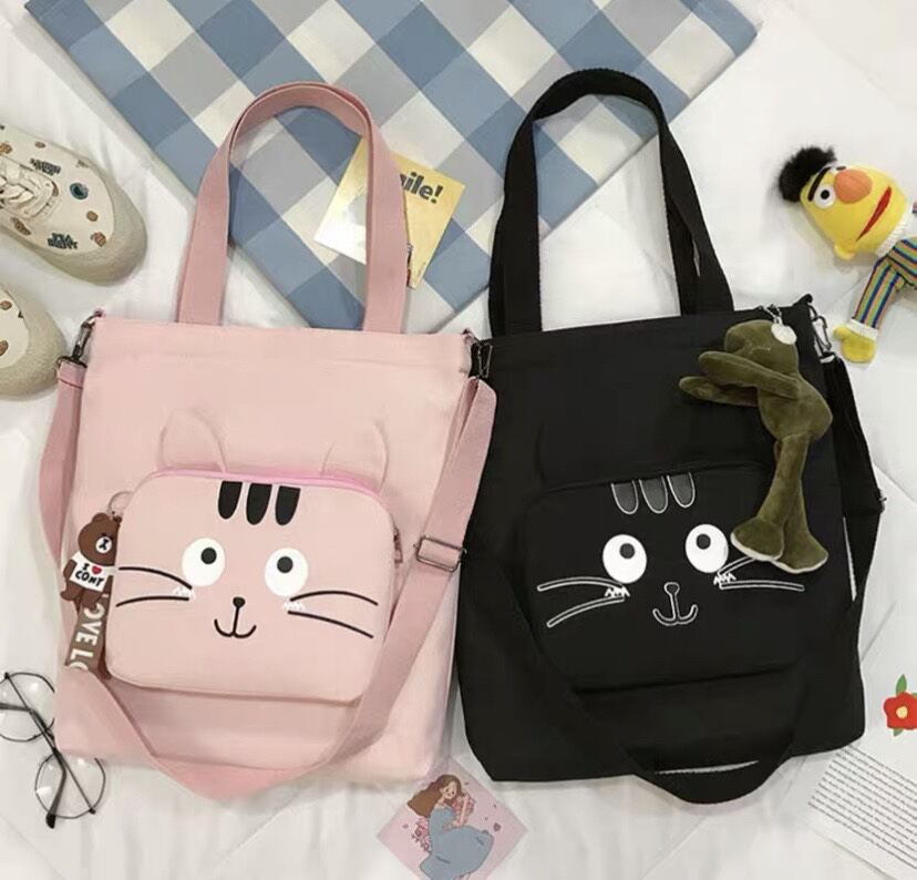 Tote đeo 2 kiểu _ mèo râu_tt08