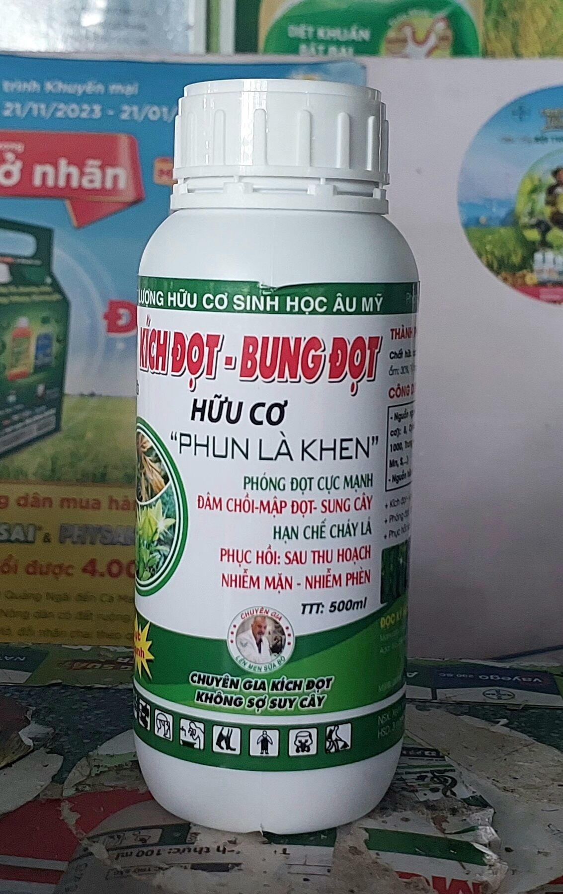 phân bón lá phun xịt bung đọt, vọt đọt, tạo cơi đọt mới chai 500ml