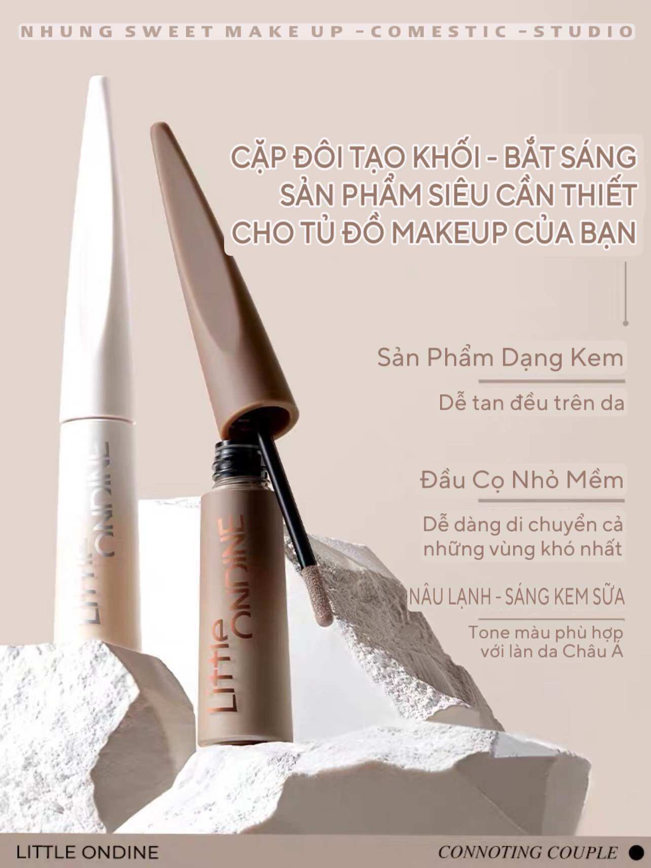 Bút kem bắt sáng và tạo khối dạng lỏng ondine