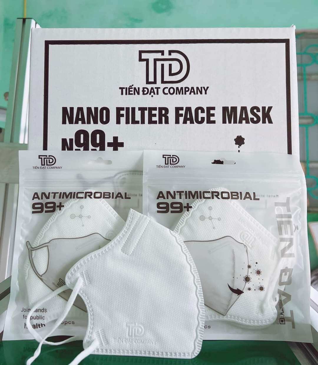 Bán sỉ thùng 200 chiếc Khẩu trang 6D Mask N99 Tiến Đạt 5 lớp kháng khuẩn