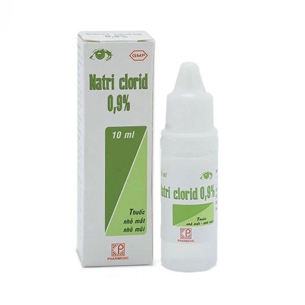 Nhỏ mắt natri clorid 0,9% pharmedic rửa mắt, mũi chai 10ml