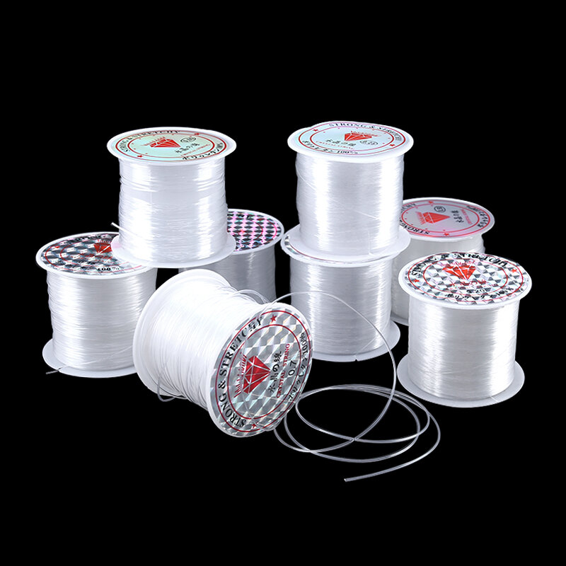 Dây Cước Nhựa Pha Lê 100M Tự Làm Không Co Giãn Dùng Làm Đồ Trang Sức Dây Nilon Chỉ Làm Đồ Trang Sức