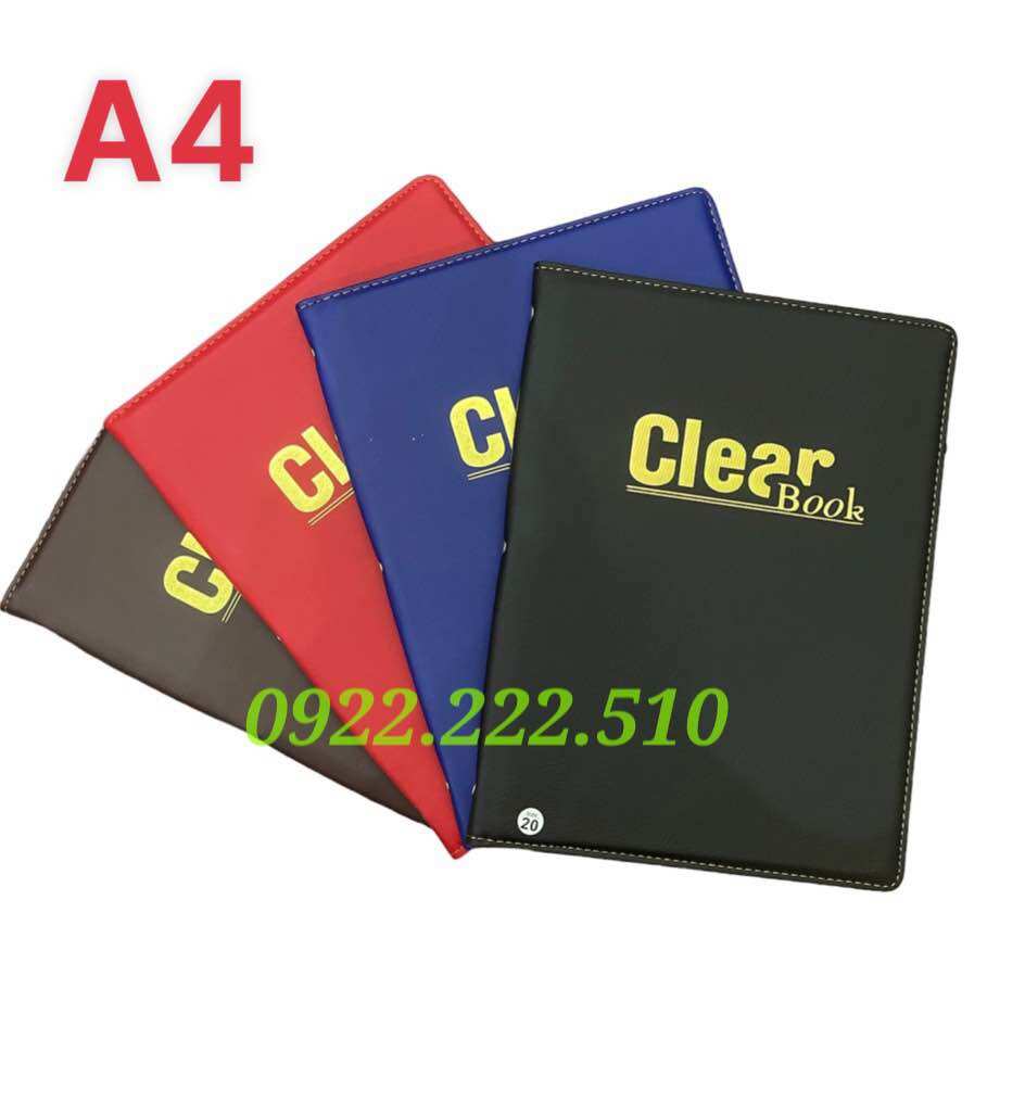 BÌA MENU DA MAY A4 clearbook - 200 LÁ