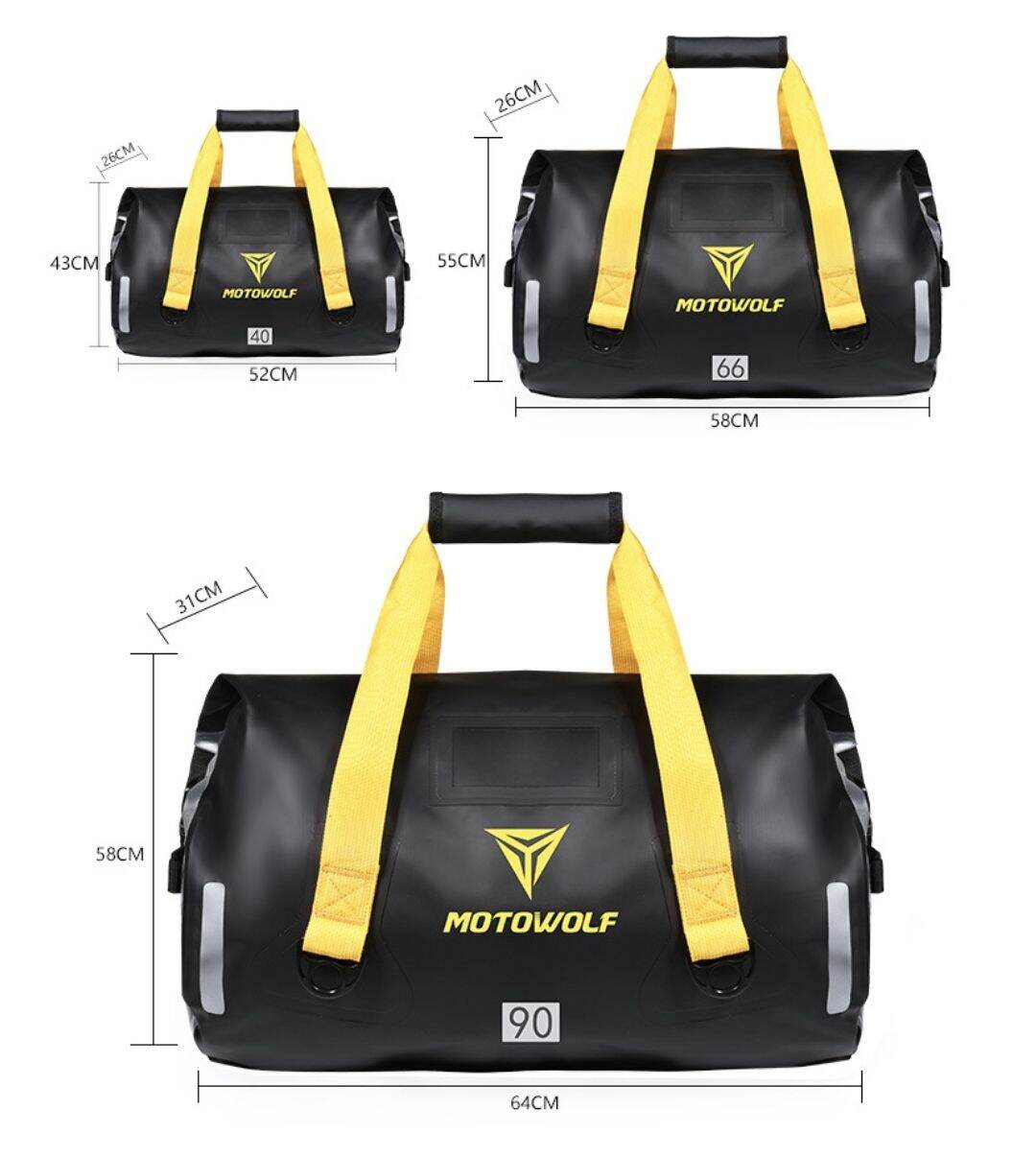 Túi chống nước Motowolf 40L , 66L du lịch.