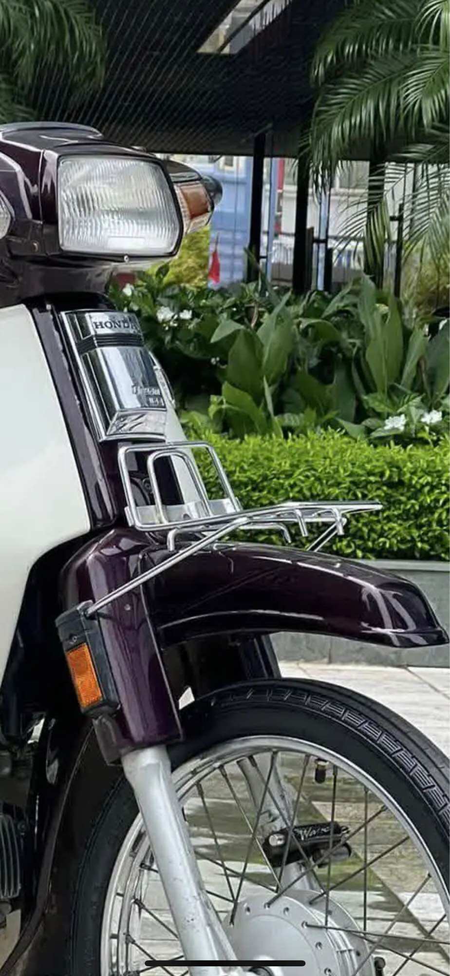 Giá đỡ rọ xe Super Cup 82 ( inox cao cấp sáng bóng trắng)