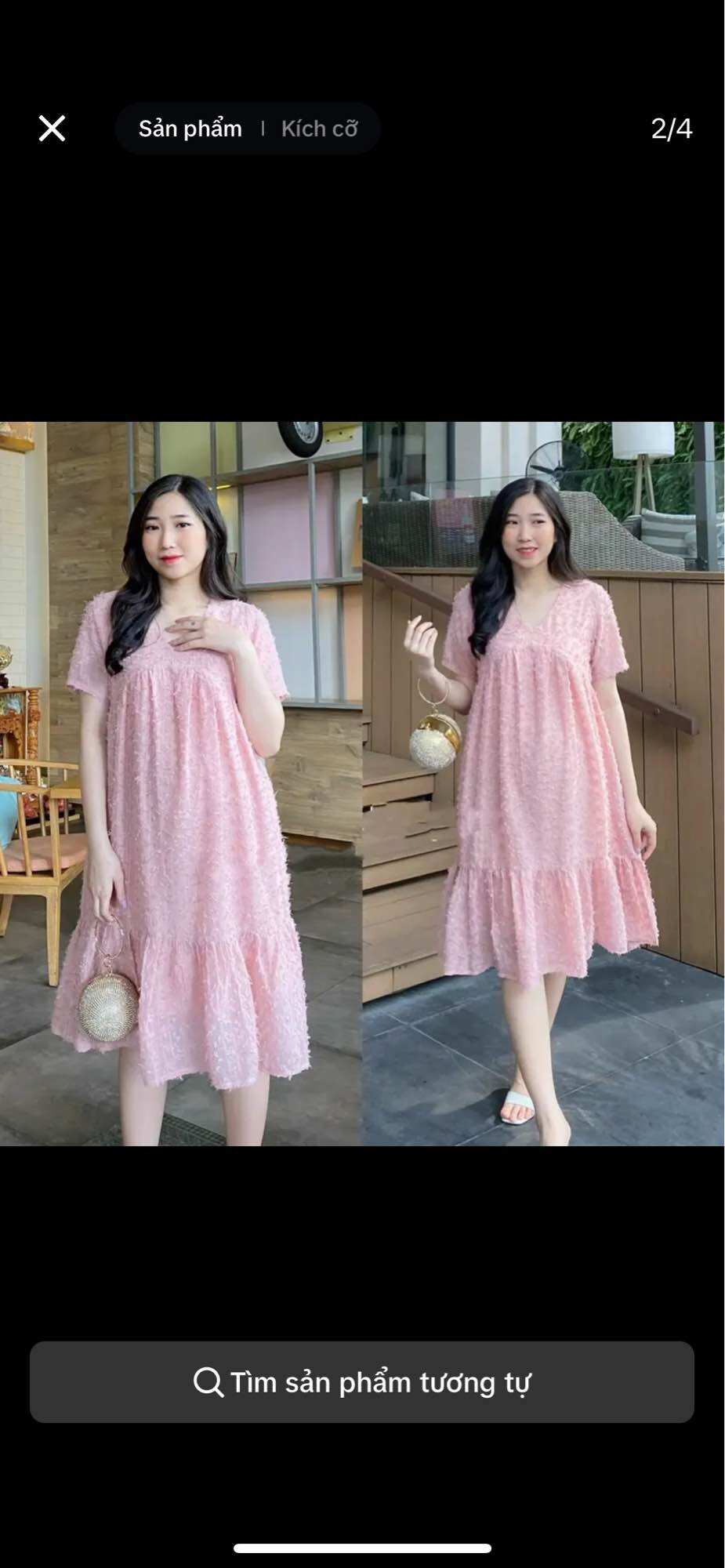 Đầm bầu ren lông 2 lớp dự tiệc cao cấp