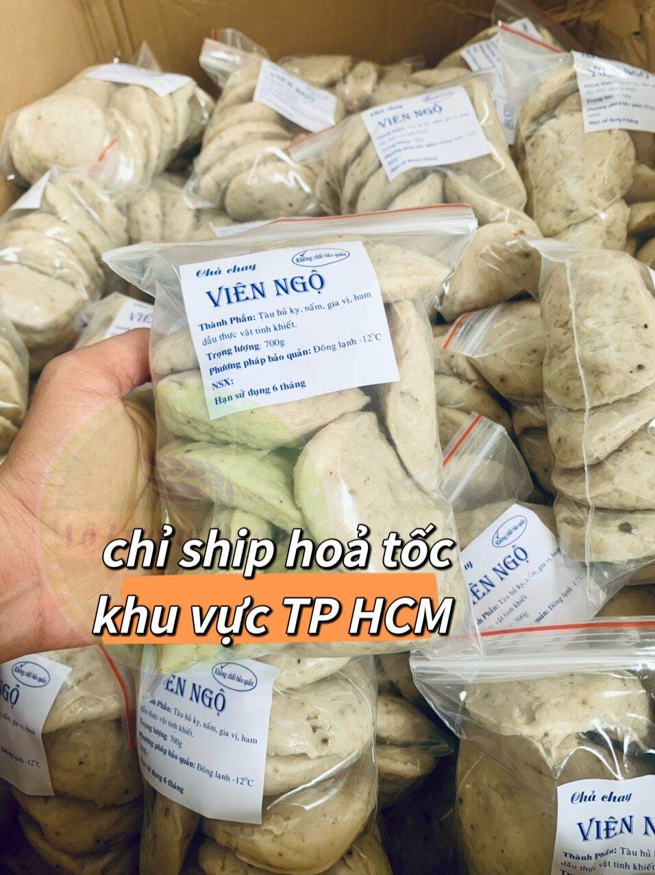 CHẢ CHÉN CHAY 700G/ HÀNG LẠNH/ CHỈ SHIP 2H KHU VỰC TP HCM