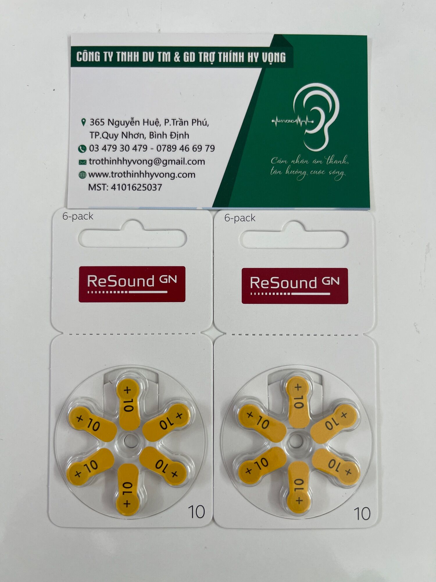 Pin máy trợ thính szie 10 Resound