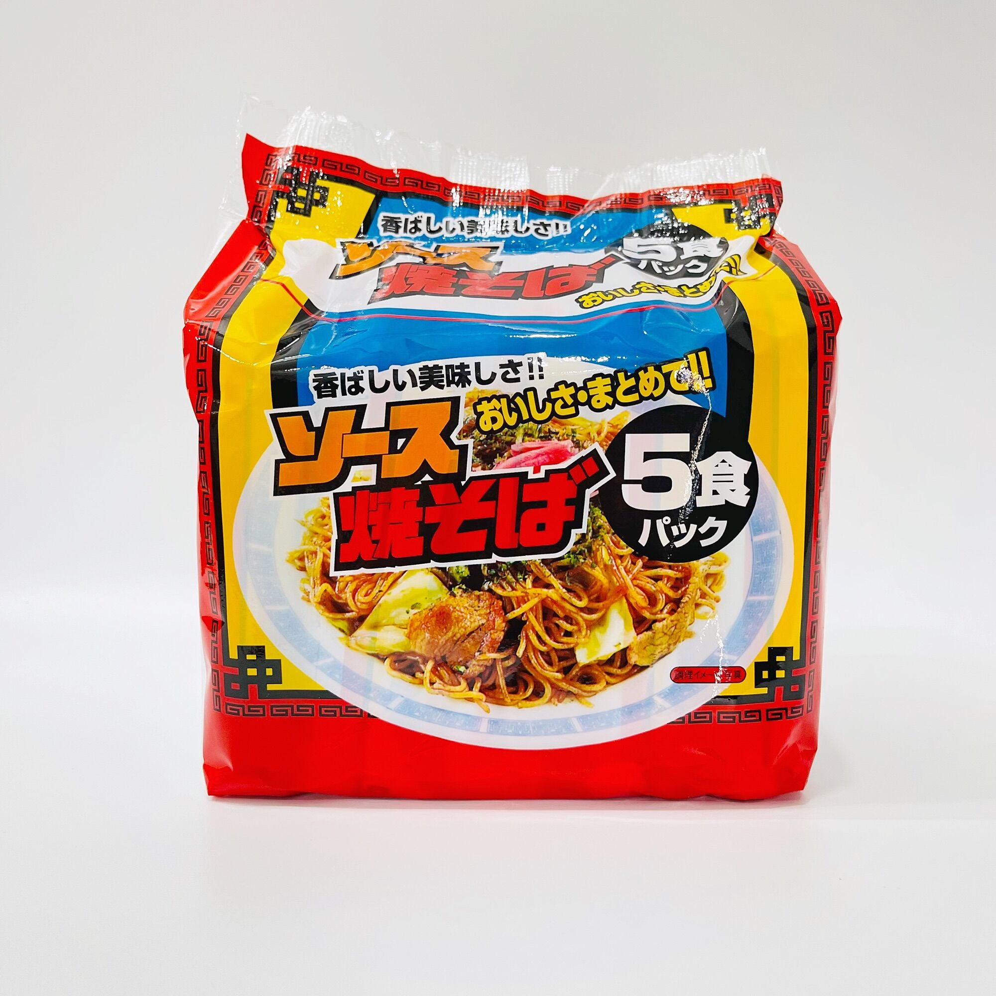 [Ichiban Market] Sunaoshi Sapporo Sauce Yakisoba Instant Stir-Fried Noodles 82g X 5 Packs