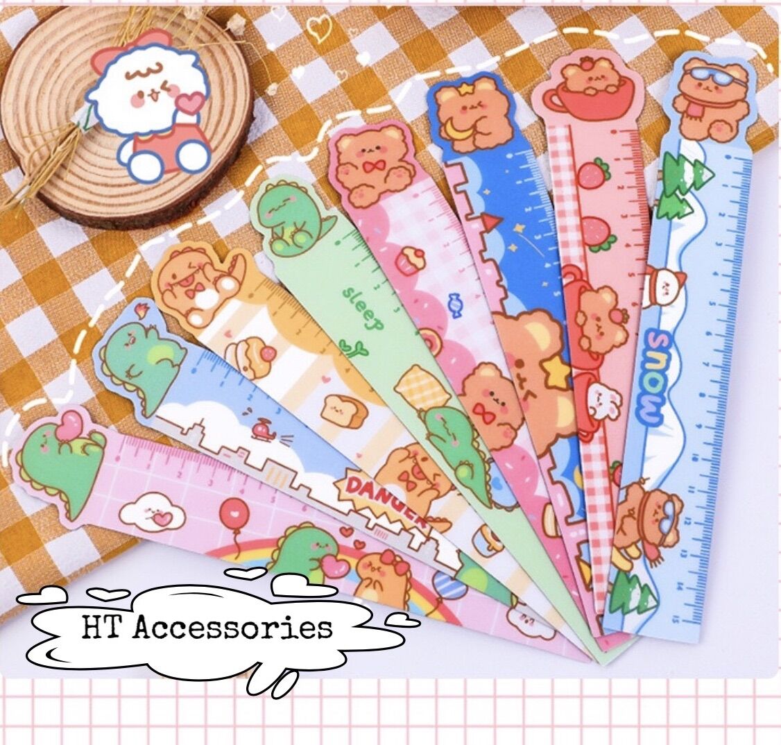 Thước kẻ mềm hoạt hình nhiều hoạ tiết dễ thương