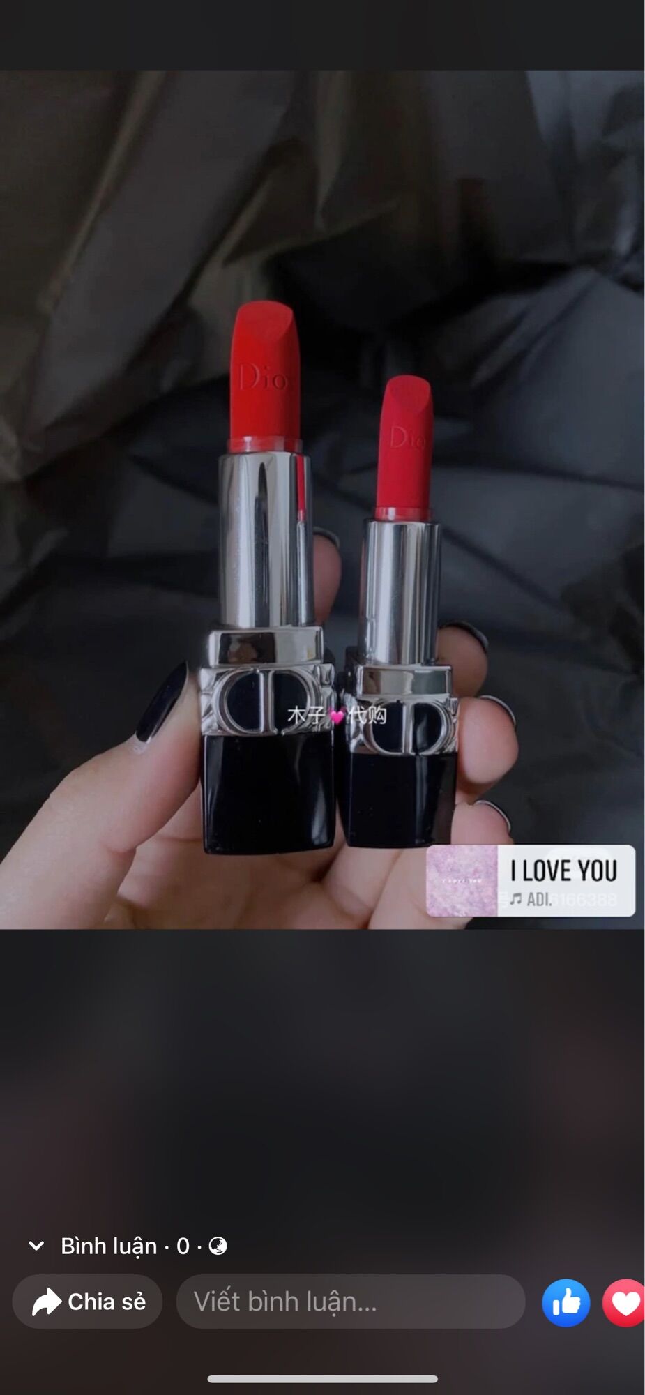 Son dior mini màu 999 siêu đẹp